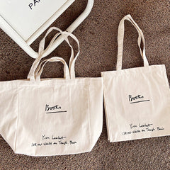 Women Canvas Shopping Bag Ladies Bookstore Printed HandBag Female Eco Shoulder B