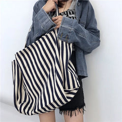 Women Canvas Shopping Bags Large Capacity Shoulder Bag Tote Bag