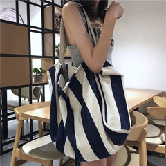 Women Canvas Shopping Bags Large Capacity Shoulder Bag Tote Bag