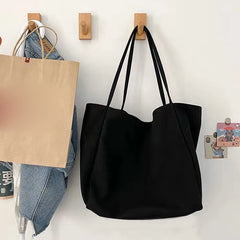 Women Canvas Shopping Bags Large Capacity Shoulder Bag Tote Bag