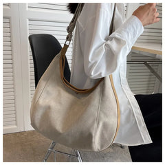 Women Canvas Shoulder Bag Female Retro Crossbody Bag Thick Cloth Ladies Handbag