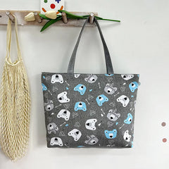 London Books Print Canvas Shoulder Bag for Women