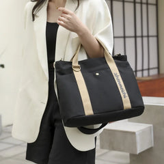 London Books Print Canvas Shoulder Bag Women Casual Handbag Tote Beach Shopping
