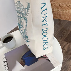 Canvas Shoulder Bag London Daunt Books Daily Shopping Tote