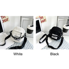 Women Canvas Shoulder Bag Small Messenger Crossbody Bags Chain Mini Phone Pouch