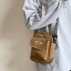 Women Canvas Shoulder Bag Small Cotton Messenger Crossbody Purse