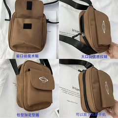 Women Canvas Shoulder Bag Small Cotton Messenger Crossbody Purse