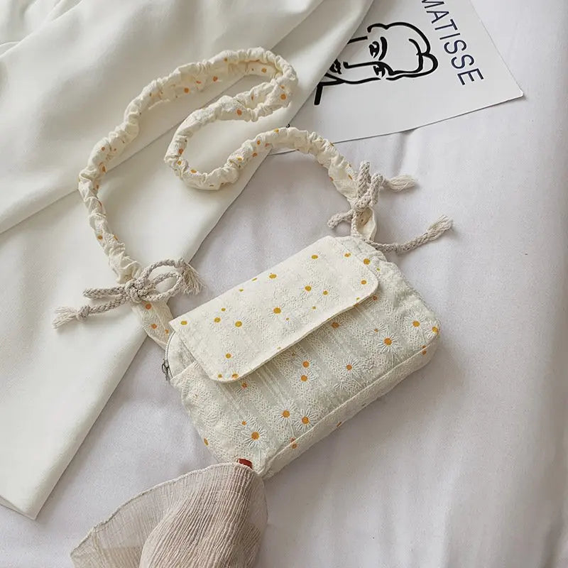 Women Canvas Shoulder Bag Messenger Cotton Cloth Casual Bags Retro
