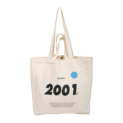 Canvas Shoulder Bag 2001 Letters Print Tote Eco Reusable Large Shopping Bag