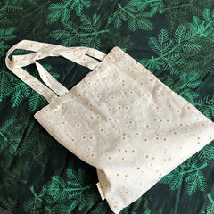Women Canvas Shoulder Bags Embossed Daisy Floral Handbag Tote