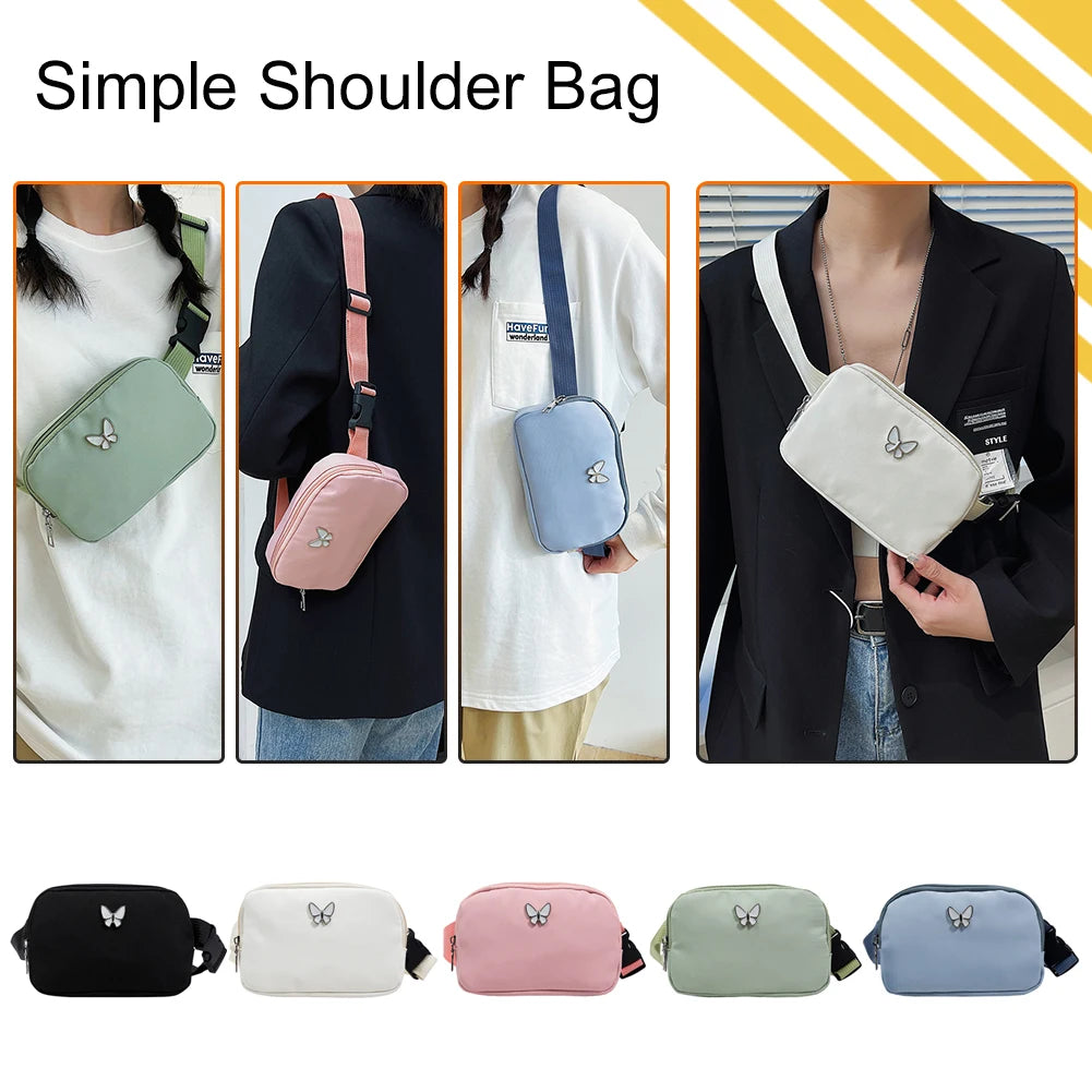 Women Canvas Shoulder Bags Small Purse Phone Female Messenger Bag