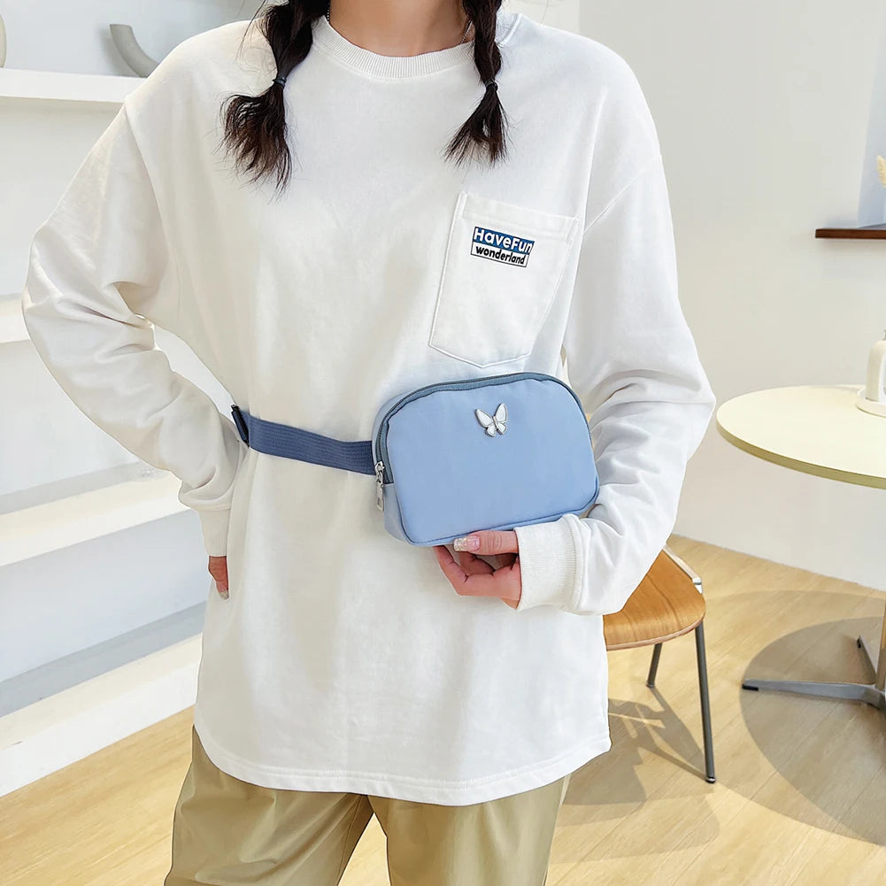 Women Canvas Shoulder Bags Small Purse Phone Female Messenger Bag