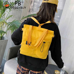 Women Canvas Shoulder Handbags Schoolbag Crossbody Bag Large Capacity