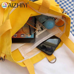 Women Canvas Shoulder Handbags Schoolbag Crossbody Bag