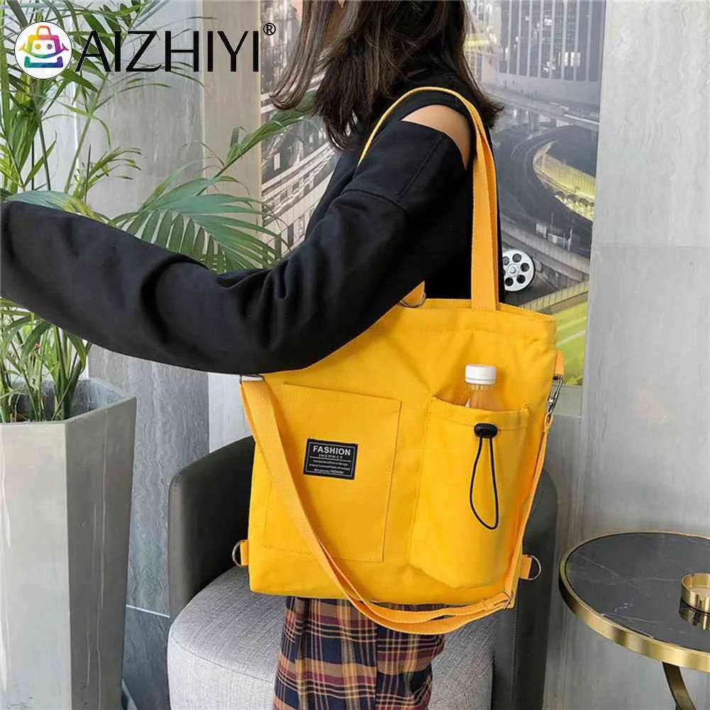 Women Canvas Shoulder Handbags Schoolbag Crossbody Bag