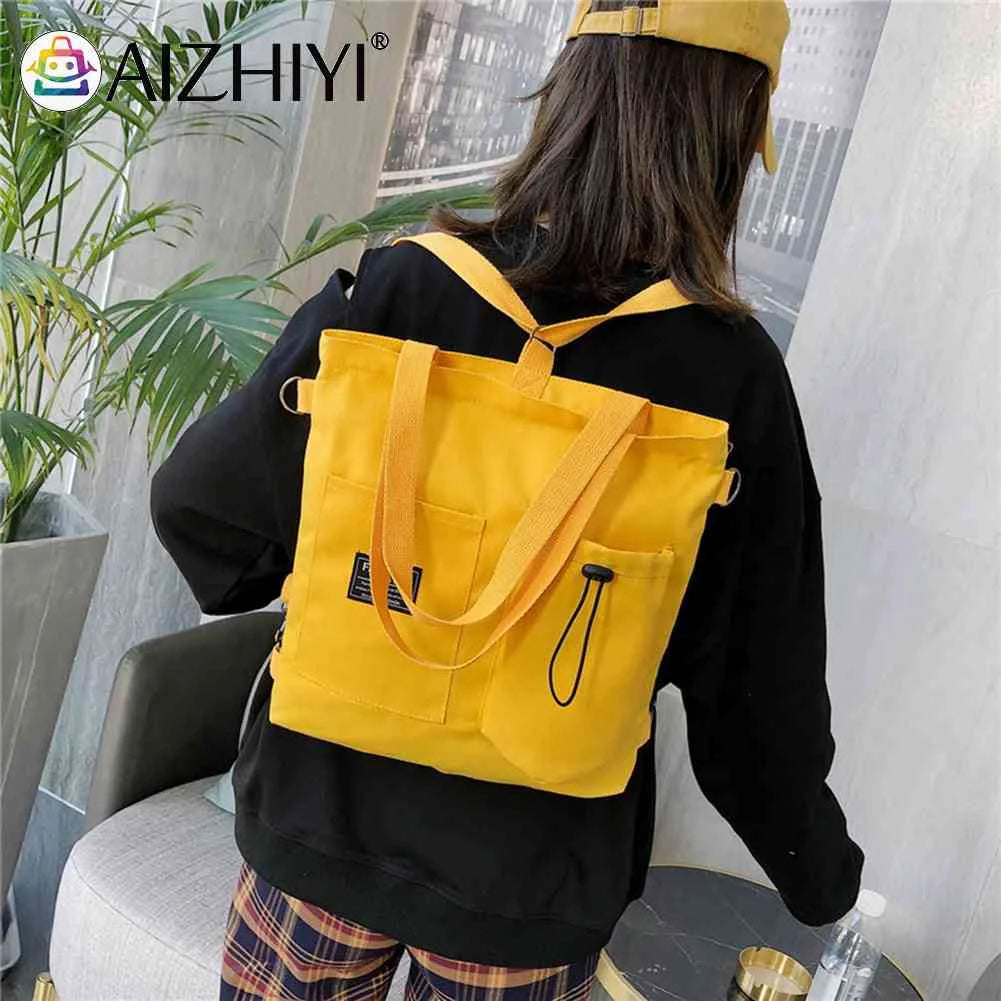 Women Canvas Shoulder Handbags Schoolbag Crossbody Bag