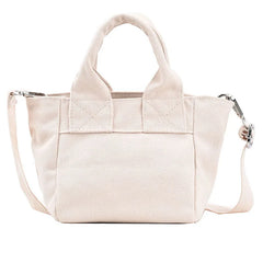 Canvas Shoulder Bag Casual Shopping Handbag Small Tote For Girls