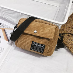 Women Canvas Shoulder Messenger Bag Small Square Bag