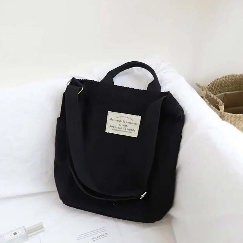 Women Canvas Tote Handbag Female Cloth Shoulder Bags Young Ladies Casual