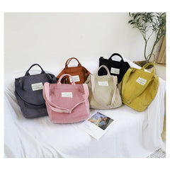 Women Canvas Tote Handbag Female Cloth Shoulder Bags Young Ladies Casual