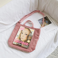 Women Canvas Tote Handbag Female Cloth Shoulder Bags Young Ladies Casual