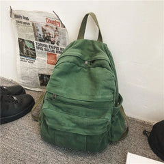 Canvas Travel Backpack School Bags For Teenage Girls