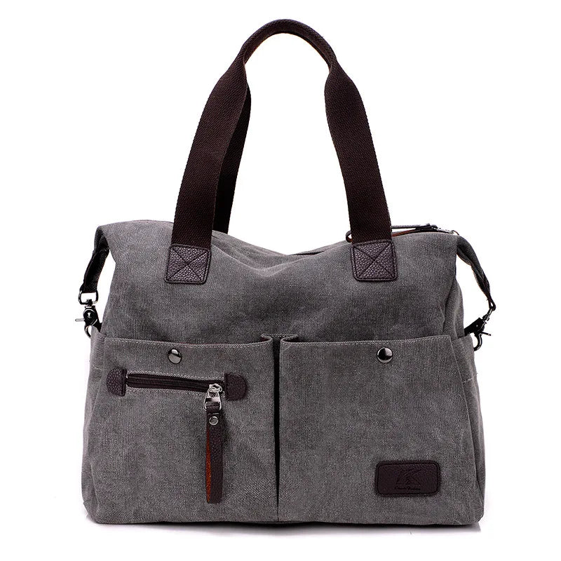 Women Canvas Tote Bag Large Capacity Messenger Handbag