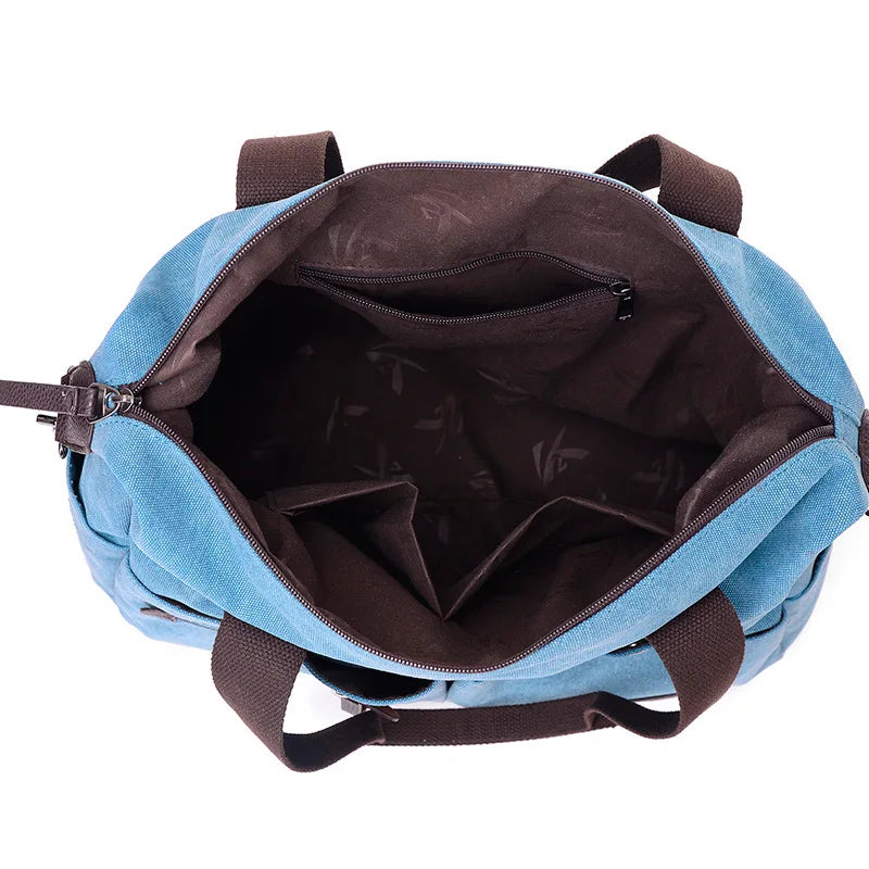 Women Canvas Tote Bag Large Capacity Messenger Handbag