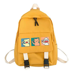 Women Cartoon Backpack Nylon Casual Rucksack for Teenage Girls