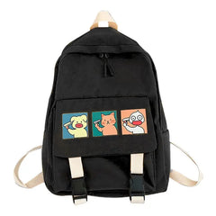Women Cartoon Backpack Nylon Casual Rucksack for Teenage Girls