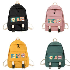 Women Cartoon Backpack Nylon Casual Rucksack for Teenage Girls