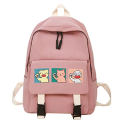 Women Cartoon Backpack Nylon Casual Rucksack for Teenage Girls