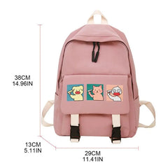 Women Cartoon Backpack Nylon Casual Rucksack for Teenage Girls