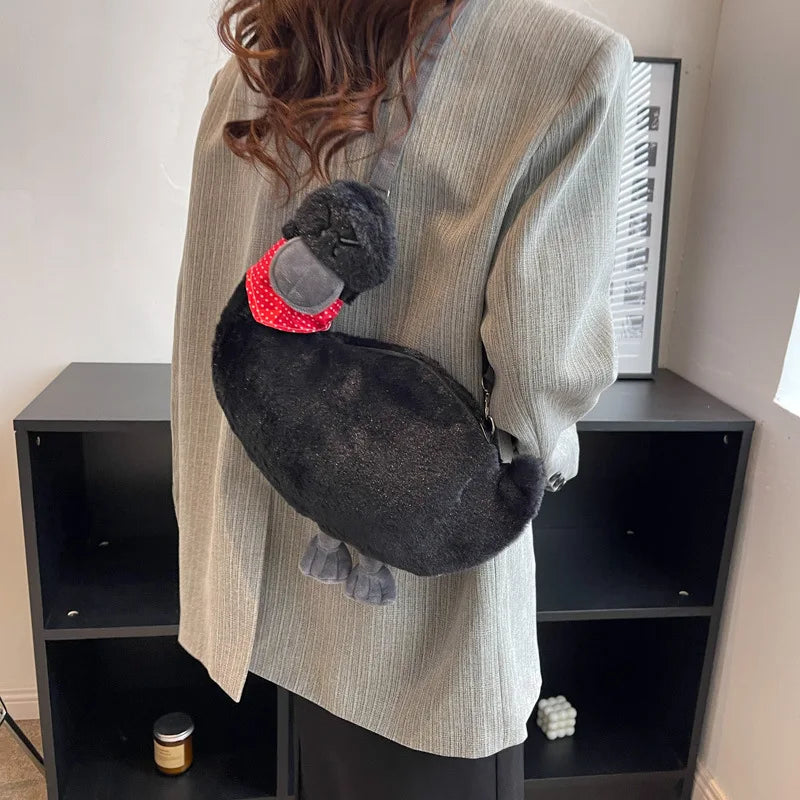 Japanese Style Small Duck Messenger Bag Plush Bag