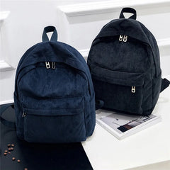 Corduroy Sports Backpack Lightweight School Bag