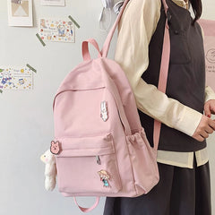 Nylon Casual Backpack for Teenage Girls School Bag