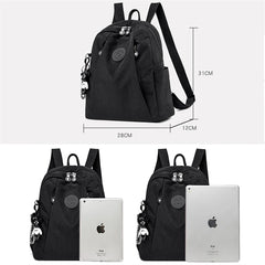 Women Casual Backpack with Pendant Travel Bagpack for Teenage Girl