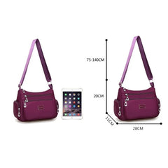 Women Casual Waterproof Nylon Shoulder Bag Large Capacity Mom Handbags Tote