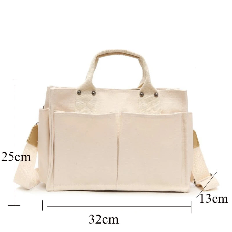 Women Casual Canvas Shoulder Bag Ladies Crossbody Bags