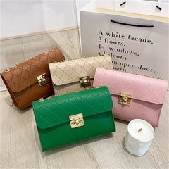 Women Casual Chain PU Leather Diamond Crossbody Bags Shoulder Bag Handbag