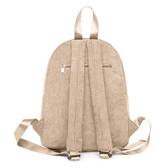 Women Casual Corduroy Backpack Soft Kids School Bag Travel College Daypack