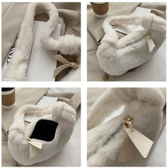 Fluffy Shoulder Bag Soft Furry Handbag Autumn/Winter Tote