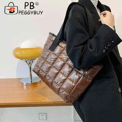 Women Casual Nylon Shoulder Bags Large Capacity Tote Handbags