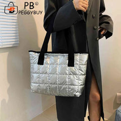 Women Casual Nylon Shoulder Bags Large Capacity Tote Handbags