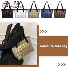 Women Casual Nylon Shoulder Bags Large Capacity Tote Handbags