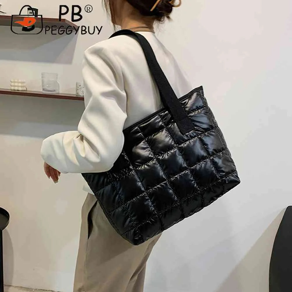 Women Casual Nylon Shoulder Bags Large Capacity Tote Handbags