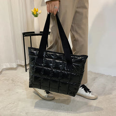 Women Shoulder Handbag Tote Bag Quilted Shopping Bags