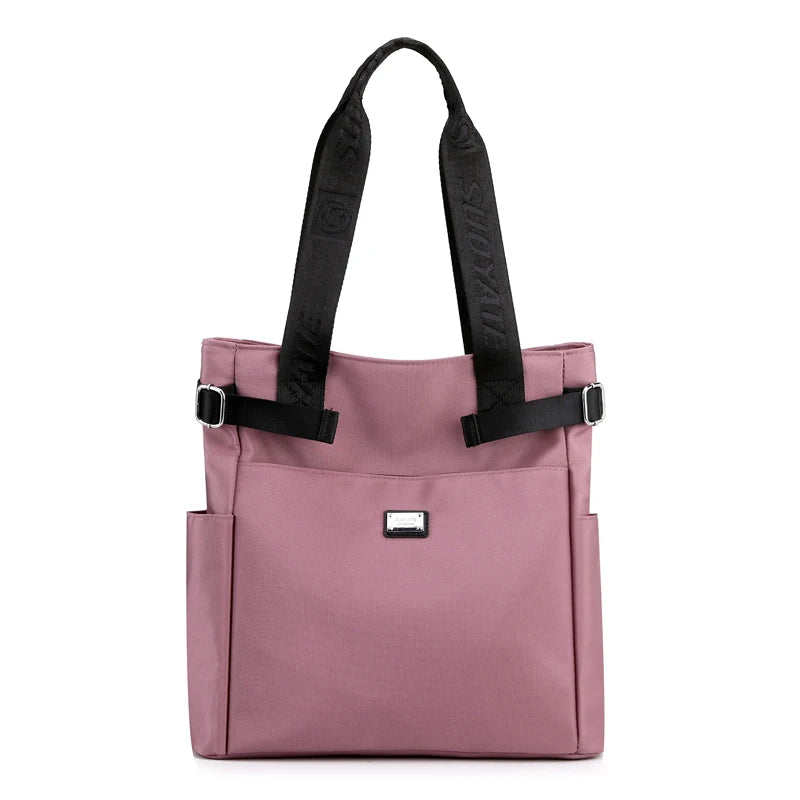 Women Casual Nylon Tote Bag Lightweight Waterproof Large Capacity Handbag