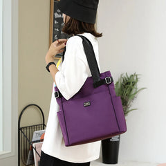 Women Casual Nylon Tote Bag Lightweight Waterproof Large Capacity Handbag