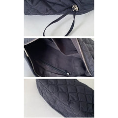 Women Casual Ruched Shoulder Bag Quilted Crossbody Handbag